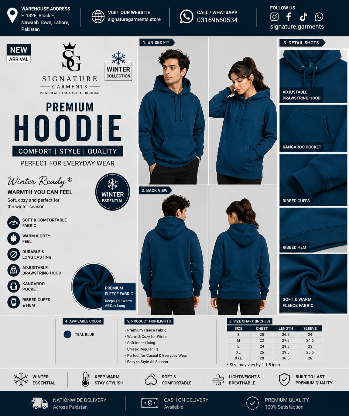 Premium Unisex Winter Hoodie