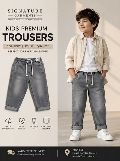 Kids Premium Denim Jogger Jeans