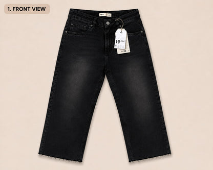 Women's Premium Straight Cropped Jeans