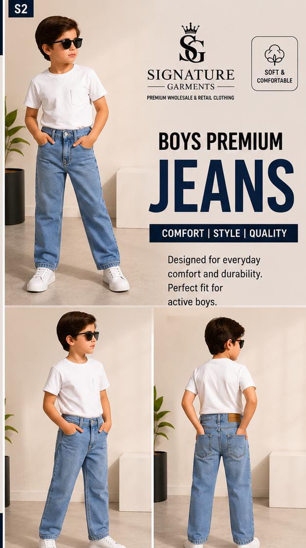 Premium Straight Fit Denim Jeans 👖