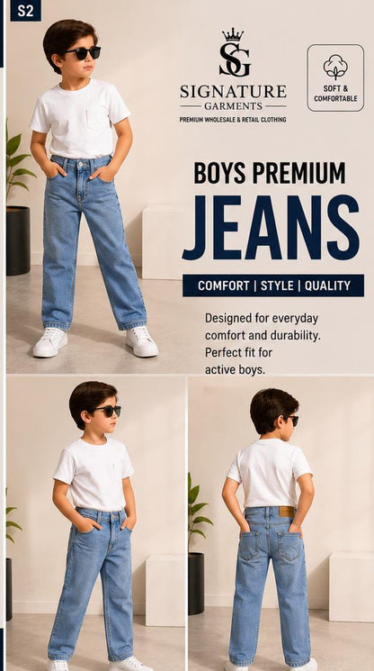 Premium Straight Fit Denim Jeans 👖