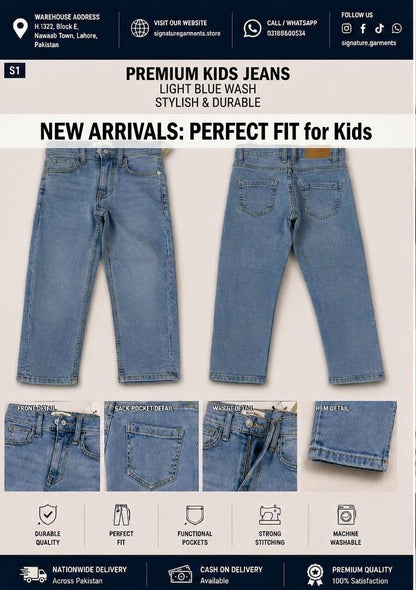 Premium Blue Wide-Leg Jeans 💙👖