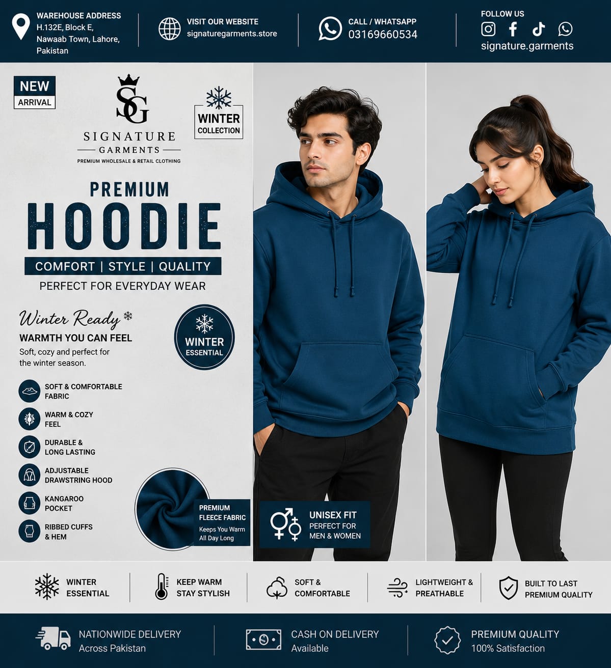Premium Unisex Winter Hoodie