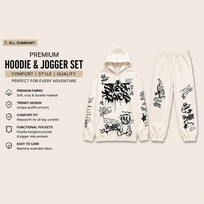 Premium Hoodie & Jogger Set (For Men & Women) Unisex
