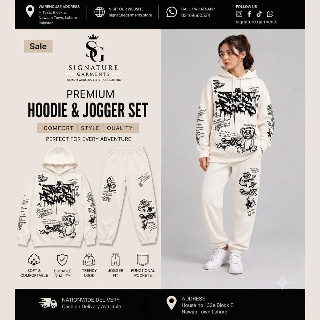 Premium Hoodie & Jogger Set (For Men & Women) Unisex